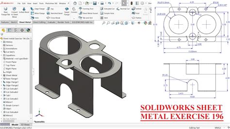 how to make sheet metal in solidworks|sheet metal solidworks tutorial.